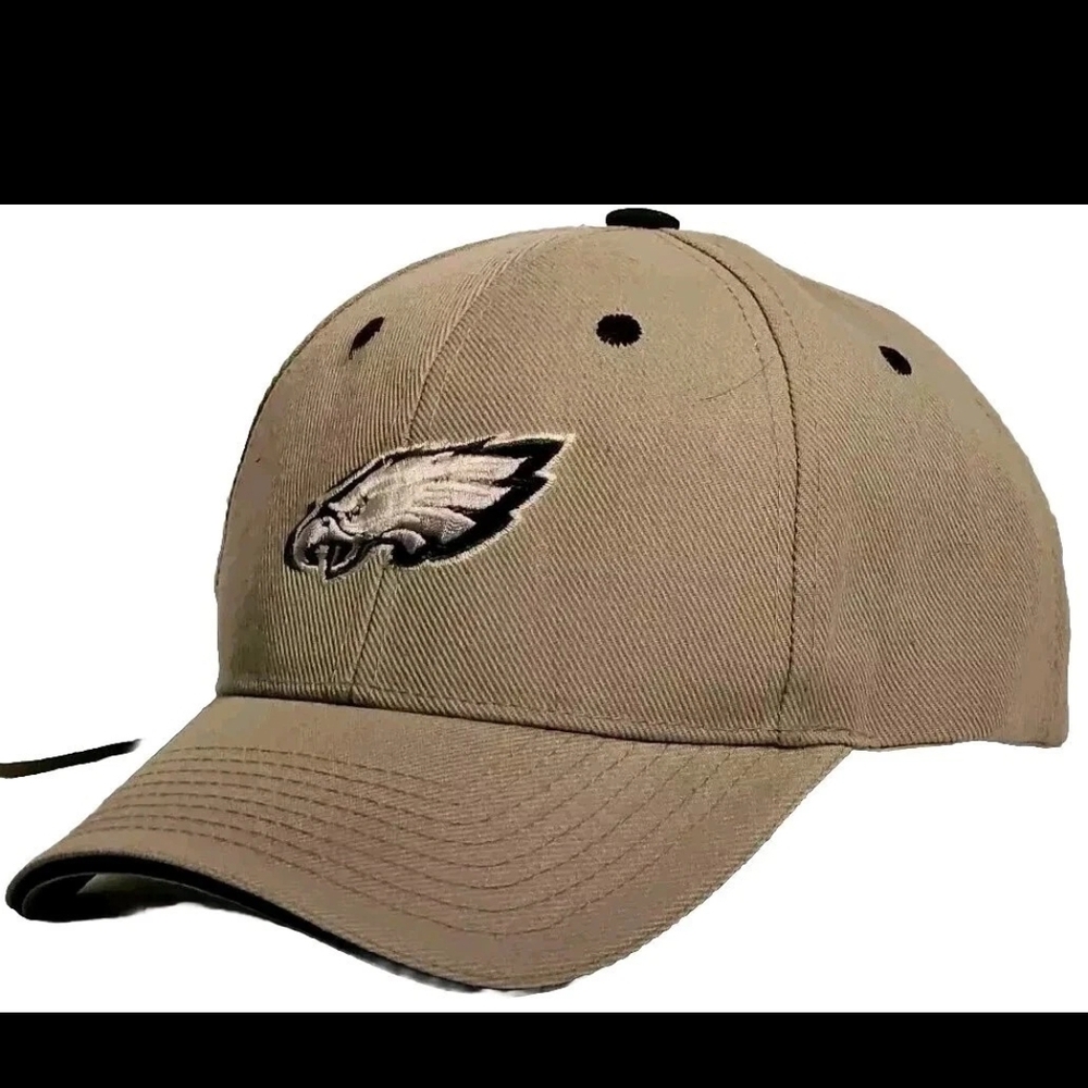 Khaki Embroidered Eagle Logo Cap